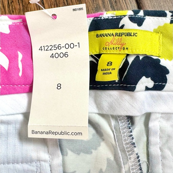 Banana Republic x Milly High Waist Pink and Yellow Shorts - Picture 6 of 6